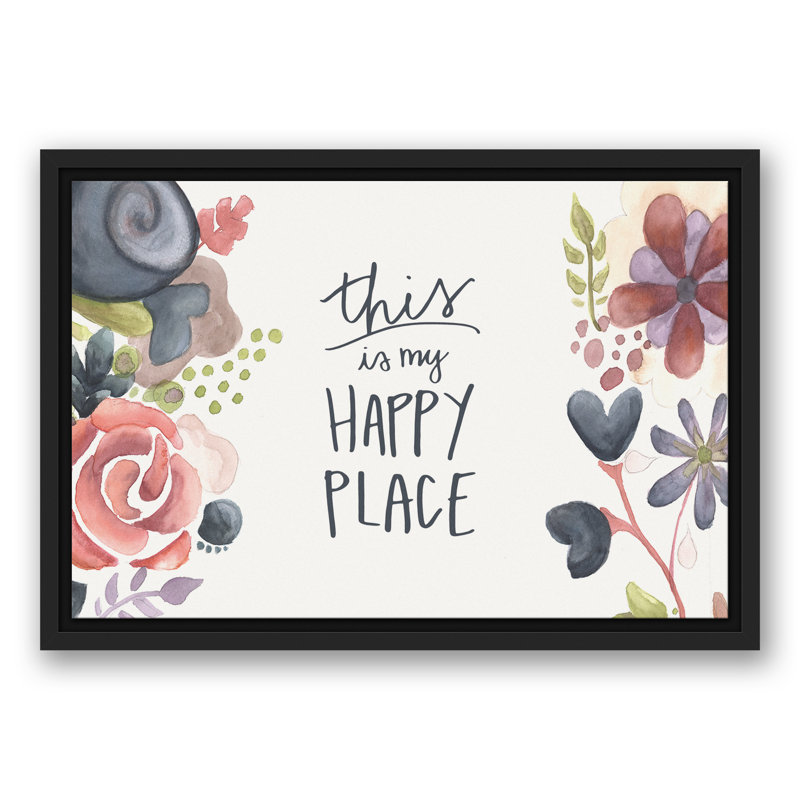 This Is My Happy Place, reproduction d'art sur toile, H 13,75 po x l 19,75 po x P 1,75 po