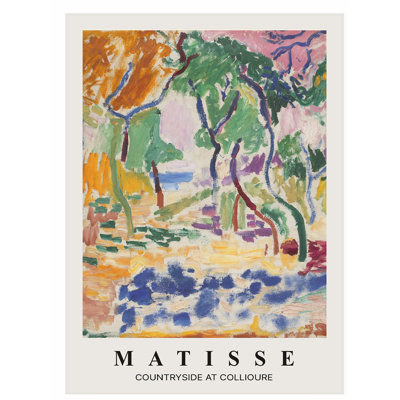 «Landscape and Nature Henri Matisse Countryside at Collioure», reproduction d'art non encadrée