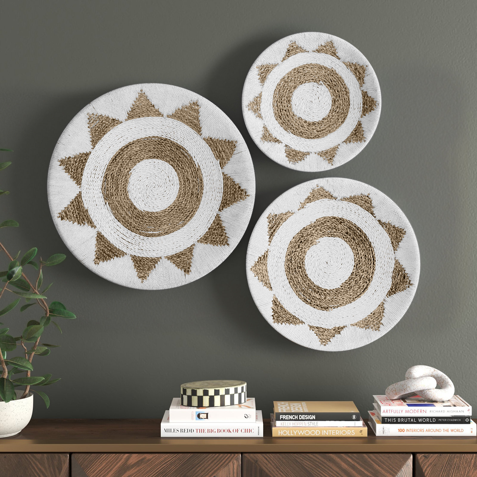 Fabric Wall Decor, White