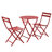 3 Piece Patio Bistro Set Of Foldable Round Table And Chairs-501951569