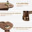70.8 Inch Oval Dining Room Table for 4-6, Dinner Table with 2-Tier Storage, Modern Kitchen Tables with Curved Base, Sturdy Breakfast Tables for Living Room, Gathering, Walnut