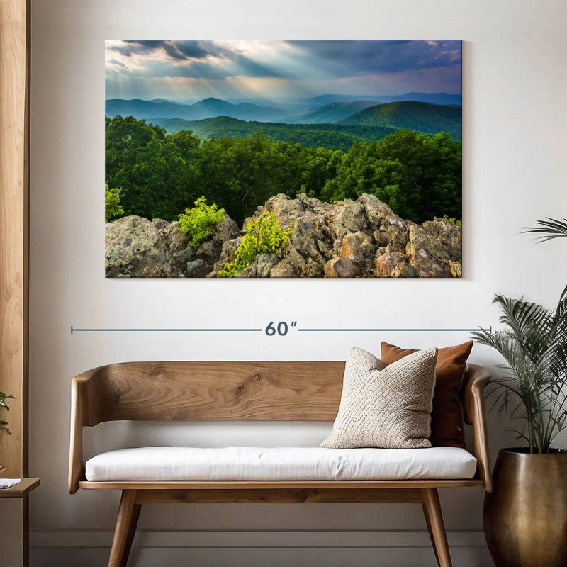 Alvord Lights Over Blue Ridge, 34" H x 51" W