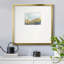 «Elowen Blue and Gold Abstract IV», reproduction d'art encadrée-88431390