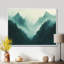 Décoration murale en toile Teal Mist Mountain Peaks I - Paysage vert-2145596409-2145596413