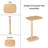 Hannabel Solid Wood End Table-1047725790