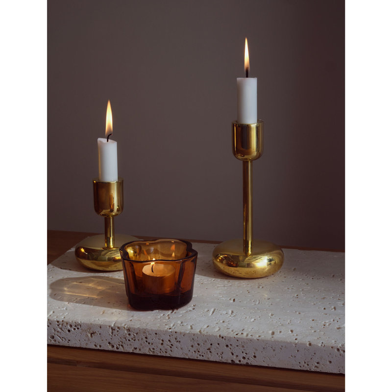 Nappula Candleholder Set of 2 Brass