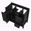 Base de meuble-lavabo sur pied 36 po avec armoire, tiroirs et tablette ouverte 36 po