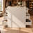 47.2" W 9-Drawer Dresser with Tempered Glass Top, 4-Shelf Shoe Storage and Upholstered Bench