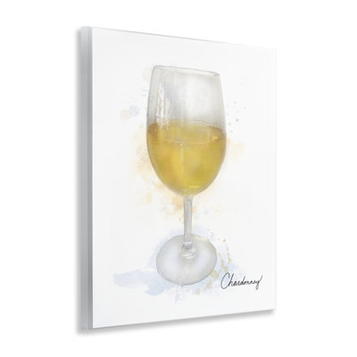 Chardonnay moderne sur plaque murale en verre, design par Matthew Piotrowicz