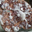 Apophyllite sur une matrice de basalte hématite-heulandite