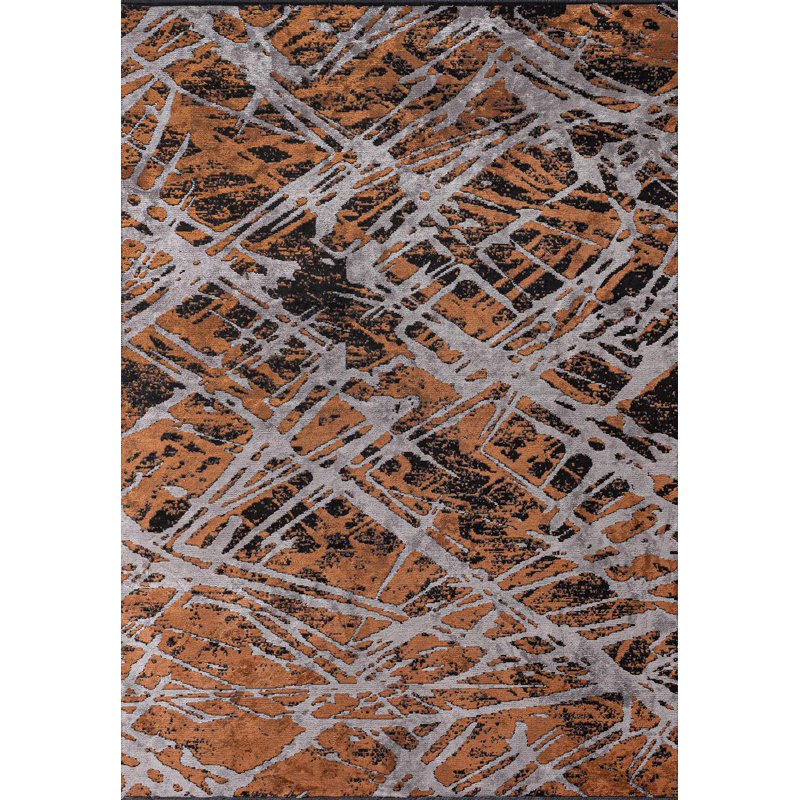 Ambereen Abstract Hand Loom Indoor / Outdoor Area Rug, Rectangle 200 x 300cm