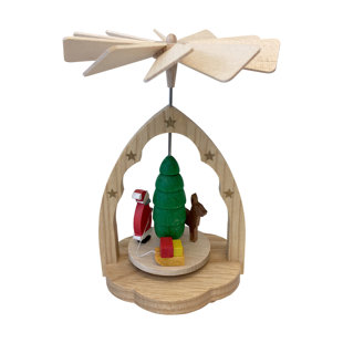 Mini pyramide de père noël en bois