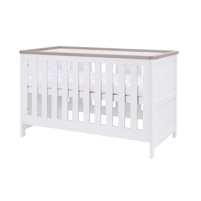 Tutti Bambini Verona Cot Bed, White/Oak