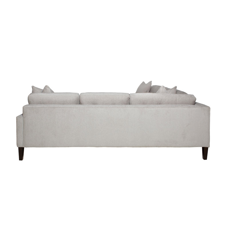 Canapé modulaire de coin 108,5 po, Beige / gris, Face à la droite