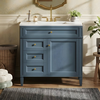 Meuble-lavabo de 36 pouces avec lavabo en céramique