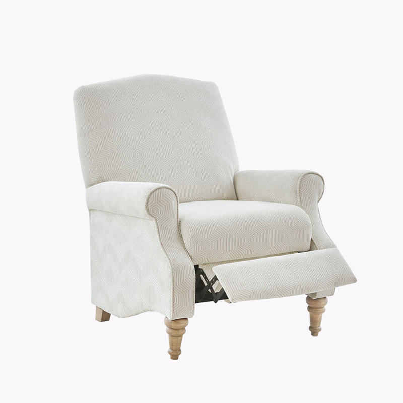 Push Back Recliner, Beige Multi, No