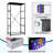 4 Drawer Dresser for Bedroom, Narrow Chest of Drawers, Wooden Top and Study Iron Frame 18"x37.5"-(WxH)