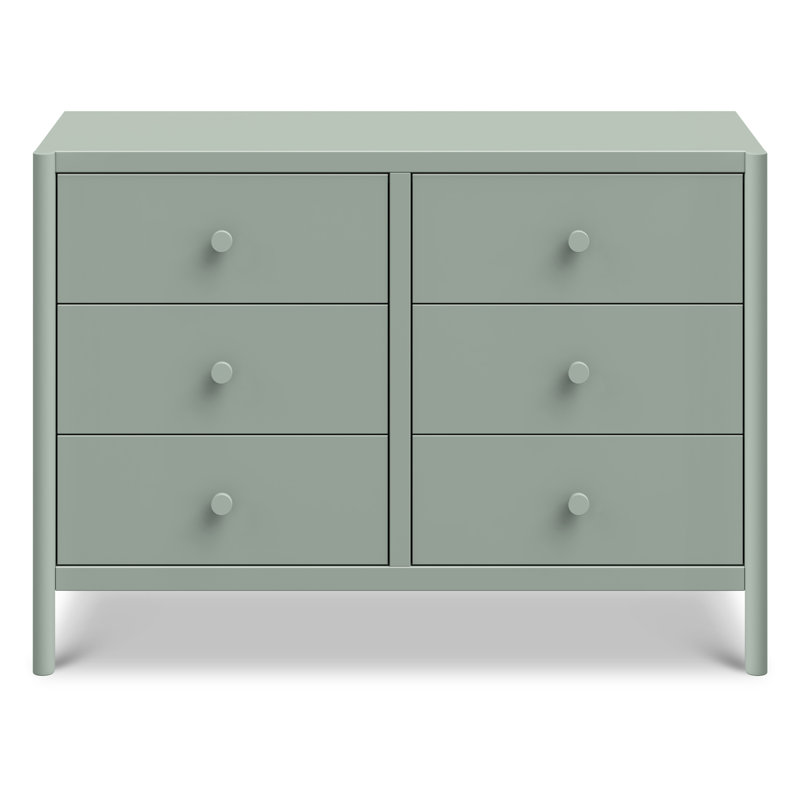 Birdie 6-Drawer Dresser, Light Sage
