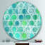 « natural blue circle »-impression sur cercle métallique-48167251