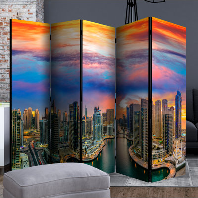 68'' H Solid Wood Folding Room Divider