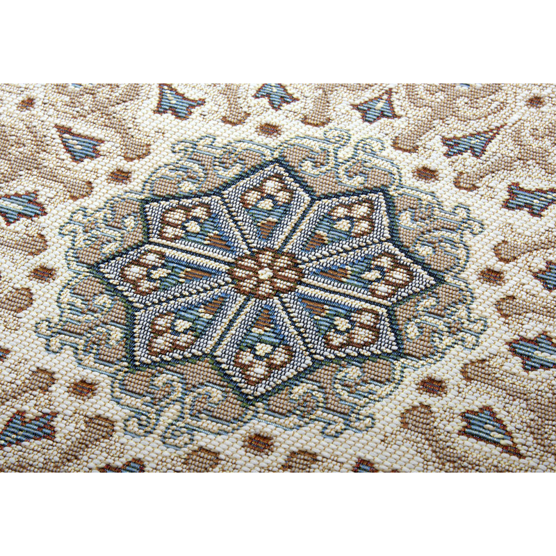 Flair Flatweave Blue/Brown Recommended Use Rug, Runner 80 x 165cm