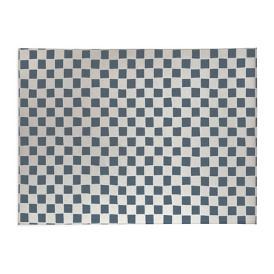 Checkered Peach Indoor Doormat