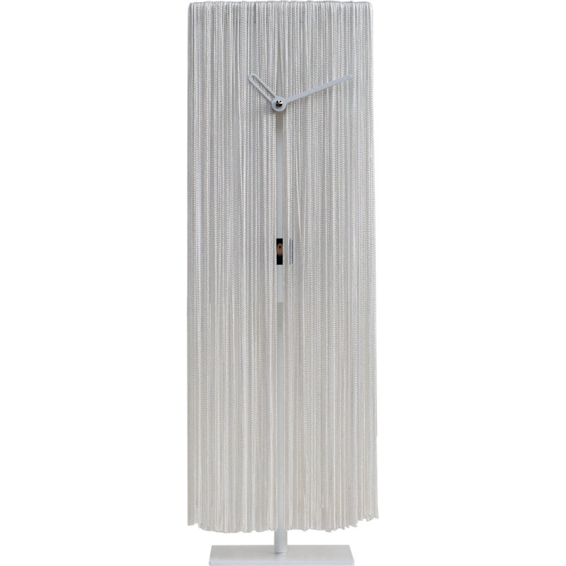 Eversole Wood Wall Clock, White