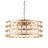 8-Light Gold Metal Chandelier With Clear Crystals-1167594041