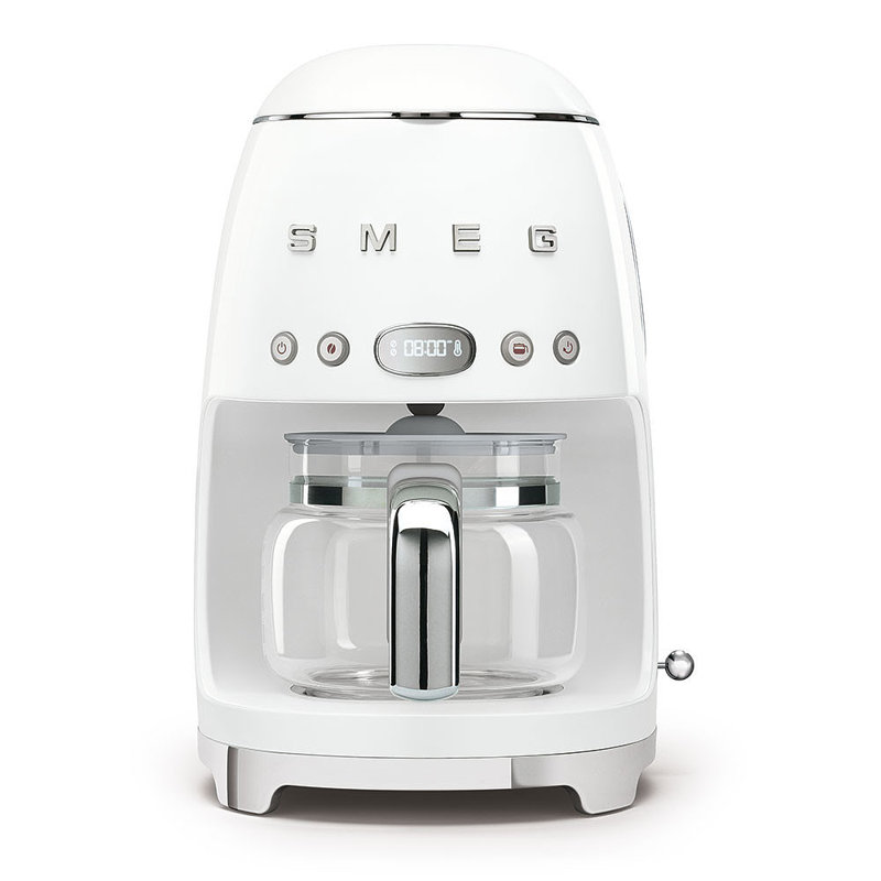 Smeg DCF02 50s Style Retro Drip Filter Coffee Machine, White