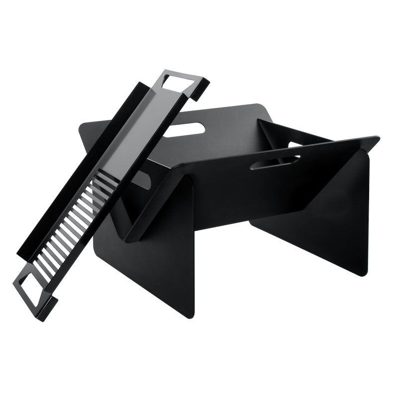 Portable 18'' Fire Pit Grill with Grate for Camping