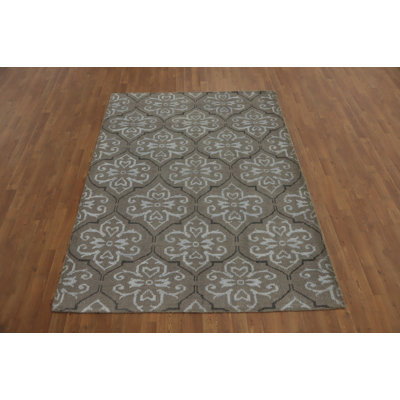 Tapis géométrique indien 5 x 8