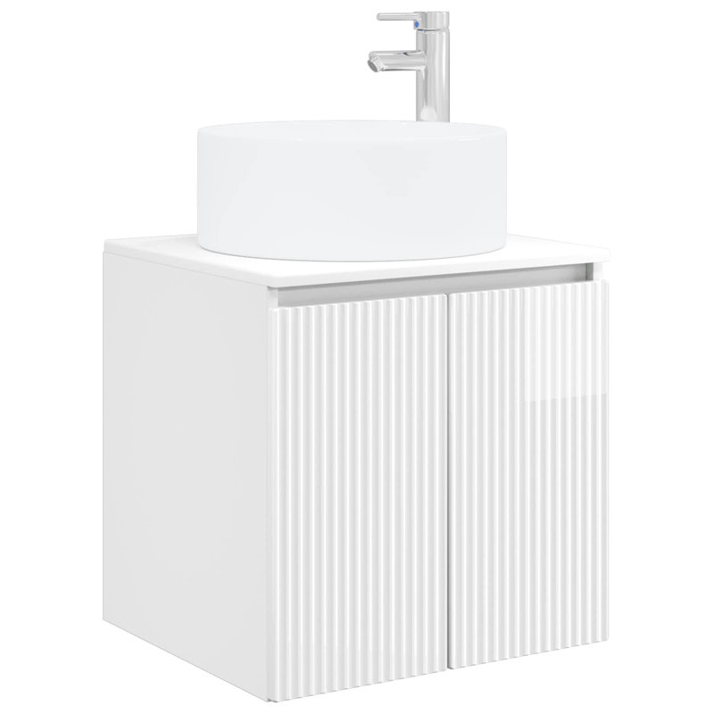 495 mm Bathroom Vanity, High Gloss White