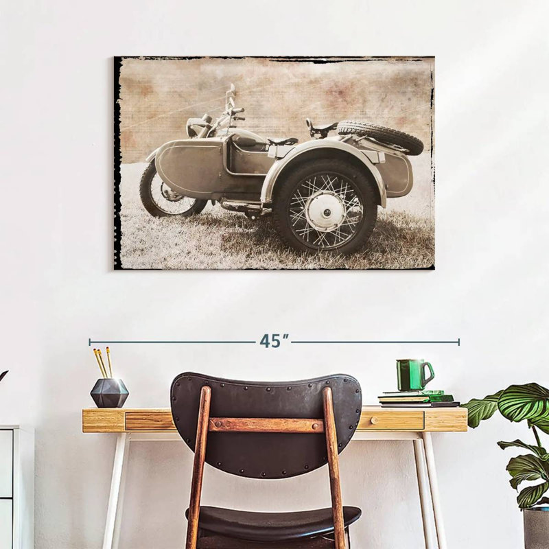 Mehar Ural Motorcycle, 26" H x 39" W