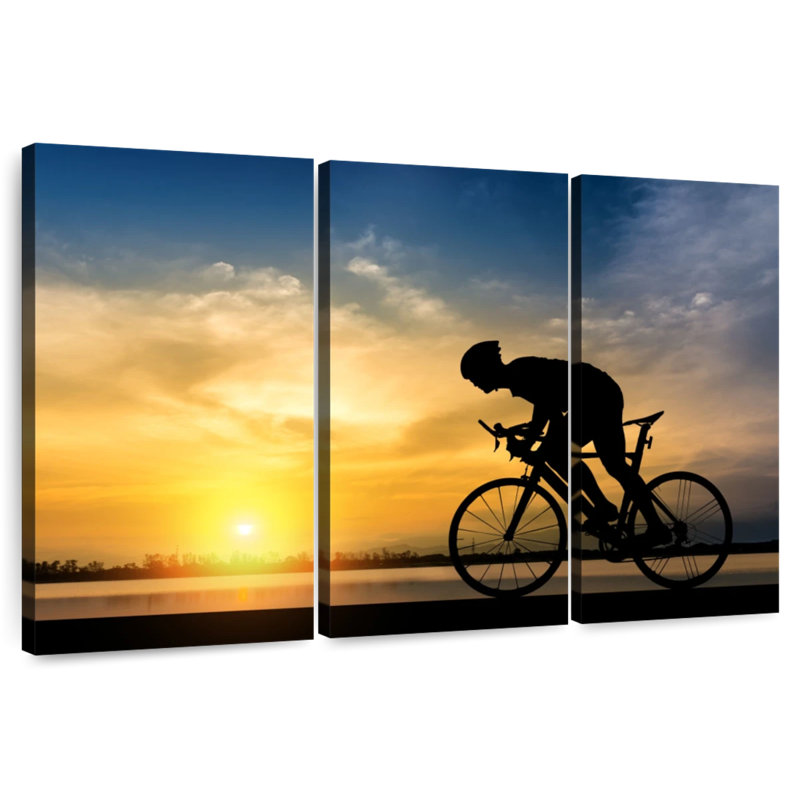 Silhouette de vélo Sireci, H 28 po x l 45 po