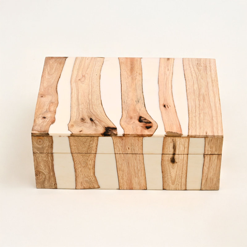 Decorative Box, Natural/Black