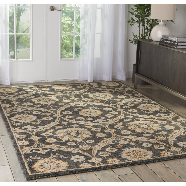 Wool Damask Indoor Rug