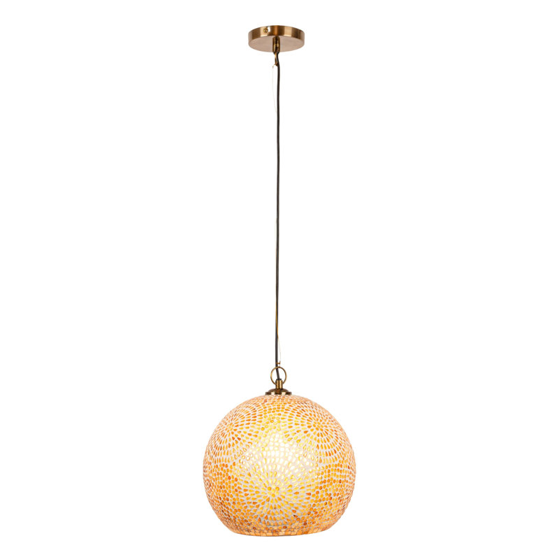 Suspension en verre mosaïque