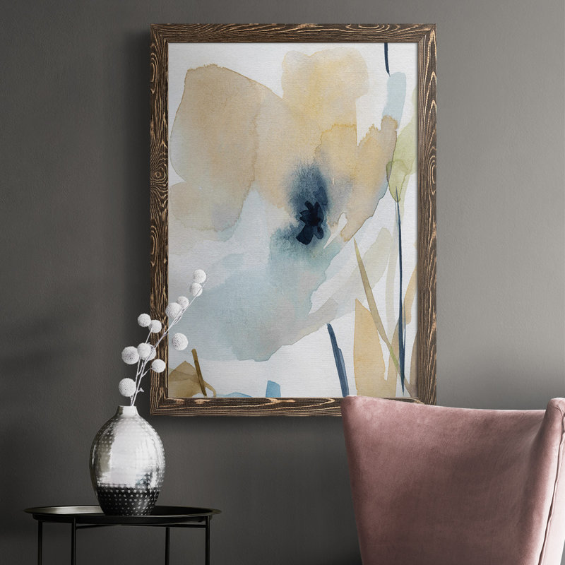 Blooming Wash II, reproduction d'art sur toile, H 37,5 po x l 27,5 po x P 1 po, Noyer