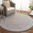 Faheema Ebony Hand Tufted Wool/Cotton Rug in Ivory/Gray-594927357