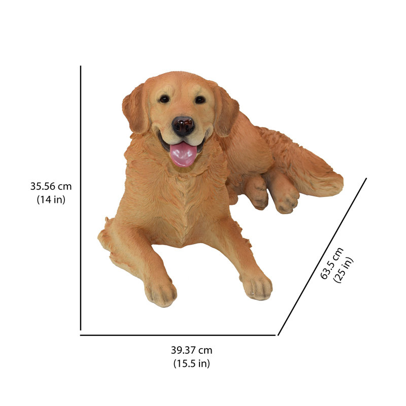 Figurine Golden Retriever couchée