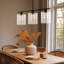 Lustre linéaire moderne à 3 lumières avec abat-jour en verre transparent pour îlot de cuisine-150308780