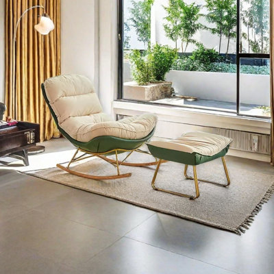 Chaise berçante élégante, confortable et décontractée