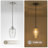 Aguilera Vintage Glass Pendant Light Kitchen Island With Hand-Blown Hammered Clear Glass Lampshade-458418874