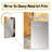 Minimalism Chrome Gold And Grey Poteries - Abstract Spirals Unique Wall Mirror Decor, Modern Large Mirror, Printed Metal Art-353917275