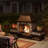 Sunjoy Quillen Outdoor Fireplace, Patio Wood Burning Fireplace with Steel Chimney, Mesh Spark Screen Doors and Fire Poker-1862975778