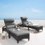 Barcelo Reclining Chaise Lounge with Cushion-650311150