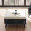 Table basse carrée en rotin avec rangement-98727762