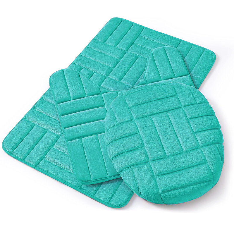 Gramze Non-Slip Bath Rug Set