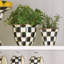 Courtly Check Large Flower Pot