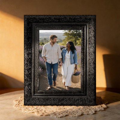 5" x 7" Black 3 PCS Classic Picture Frame for Memory Display